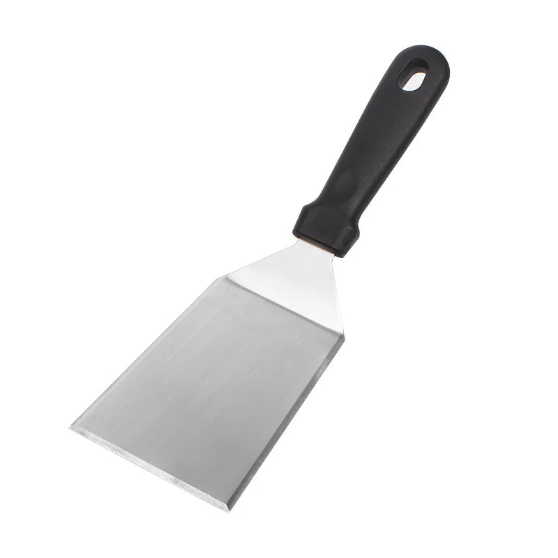 Kitchenley Wooden Handle Grill Spatula with Blade – Square Head Pizza Shovel, Pancake Turner & BBQ Steak Spatula