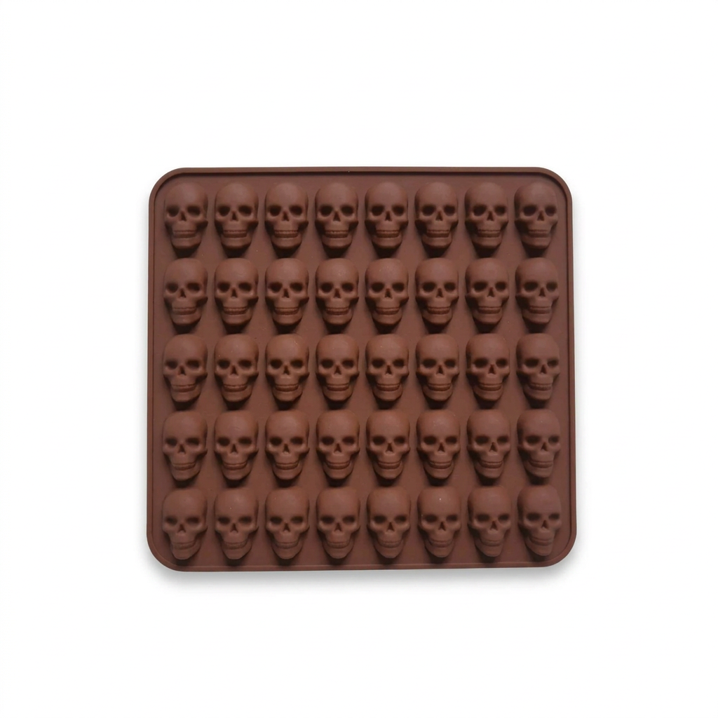 40-Hole Skull Silicone Ice Cube Mold