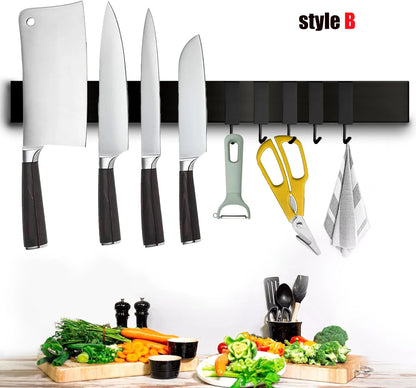 Stainless Steel Knife Stand Magnetic Knife Holder Wall Block Storage Rack for Knives Kitchen Accessories Organizer
