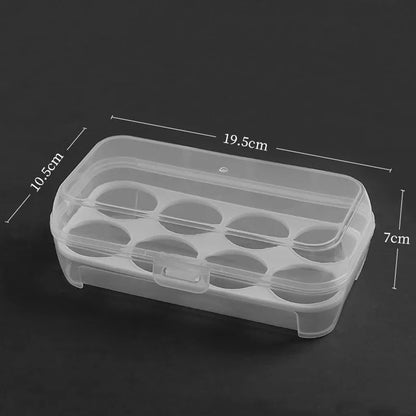 Portable Shockproof Eggs Box 3/4/8 Grids Storage Container Egg Holder Transparent Kitchen Organizer for Outdoor Camping Picnic