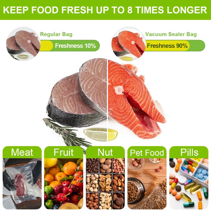 50pcs/lot Kitchen Vacuum Bags for Food Vacuum Sealer Packing Machine Food Storage Bag BPA-Free Kitchen Accessories