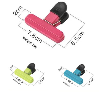 Multi functional food sealing clip, colorful strong sealing clip, snack bag preservation clip, kitchen moisture-proof sealing to