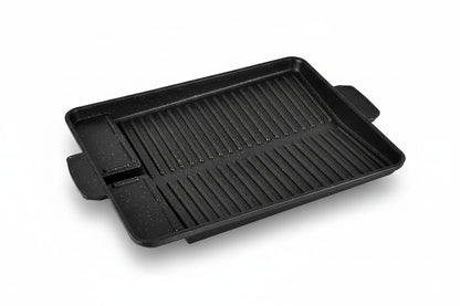 Korean BBQ Grill Meat Plate – Titanium-Coated Aluminum Barbecue Griddle - Kitchenley