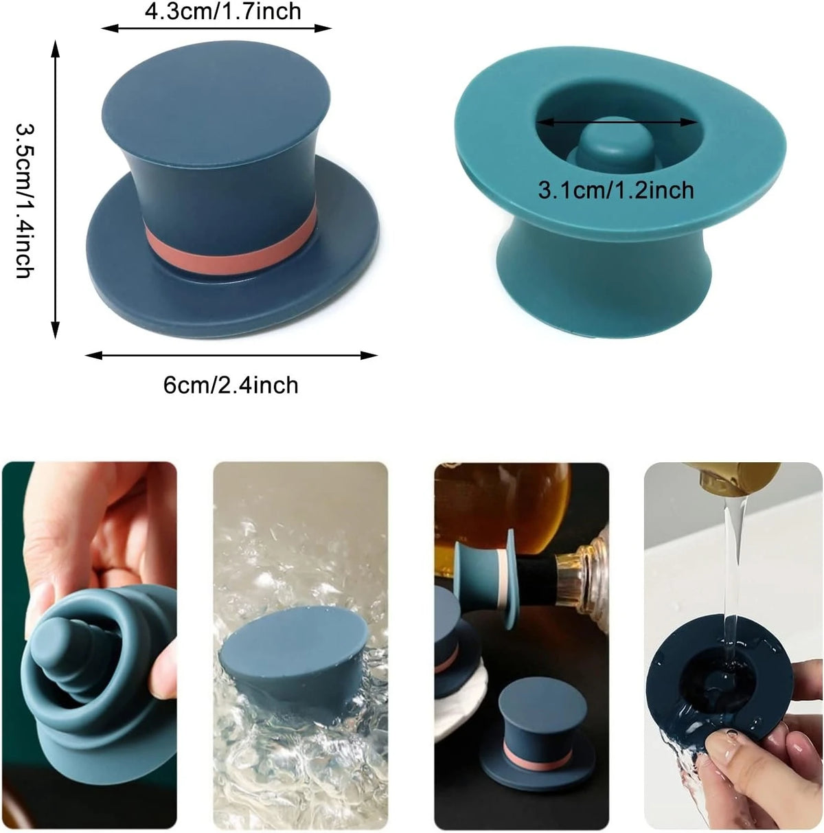 Magic Hat Wine Stopper – Airtight Silicone Seal 1/3 Pcs - Kitchenley