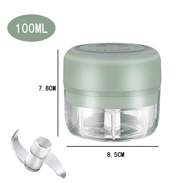100/250mL USB Charging Garlic Mincer Mini Crusher Chopper Electric Garlic Chopper Powerful Ginger Garlic Onion Meat Masher
