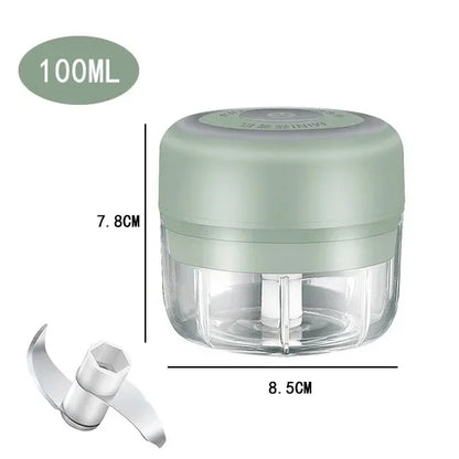 100/250mL USB Charging Garlic Mincer Mini Crusher Chopper Electric Garlic Chopper Powerful Ginger Garlic Onion Meat Masher