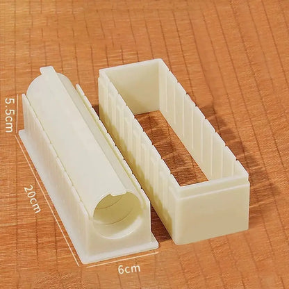 Sushi Maker Equipment Kit – Plastic Kimbap & Sushi Roll Molds in Round, Square & Heart Shapes