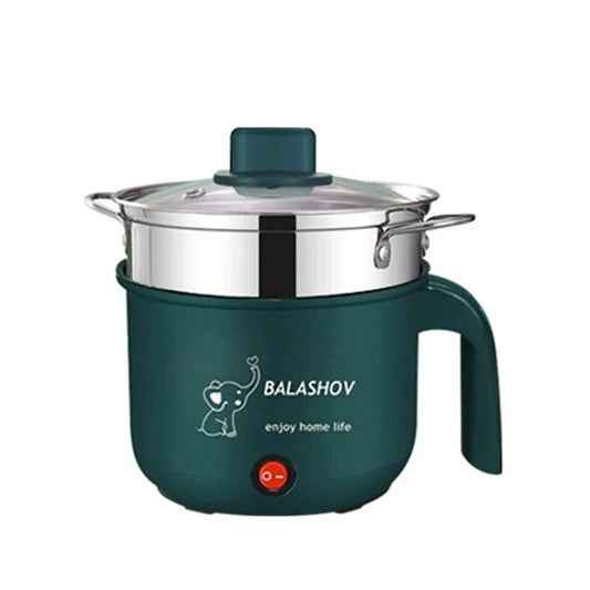 Mini Electric Hot Pot & Steamer – Non-Stick Multi-Cooker for 1-2 People