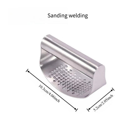 Stainless Steel Garlic Press Manual Garlic Press Squeezer Ergonomic Ginger Garlic Crusher  for Vegetable Kitchen Accessories