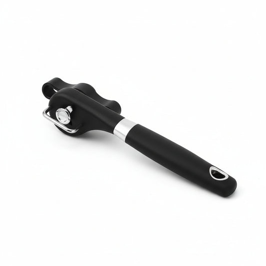 Professional Side-Cut Manual Can Opener – Easy-Grip Plastic Kitchen Tool