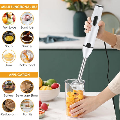 Immersion Blender Household Handheld Immersion Blender Multifunctional Electric Stick Blender for Soup Smoothie Sauce Juice