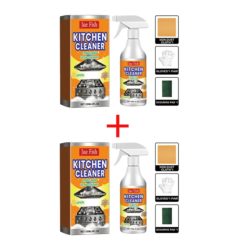 Kitchen Foam Heavy Oil Stain Cleaner Powerful Stain Remover Lemon Light Fragrance Ovens Home Cooktop Kitchenware Cleaning Bubble