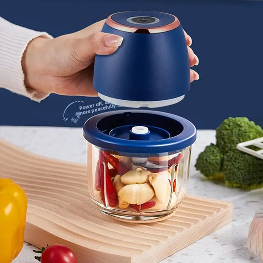 350ml USB Electric Meat Grinder & Food Chopper – Garlic Masher, Vegetable Slicer & Kitchen Blender