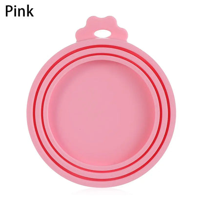 3 In 1 Silicone Canned Lid Reusable Food Tin Cover Keep Fresh Kitchen Organization Pet Supplies
