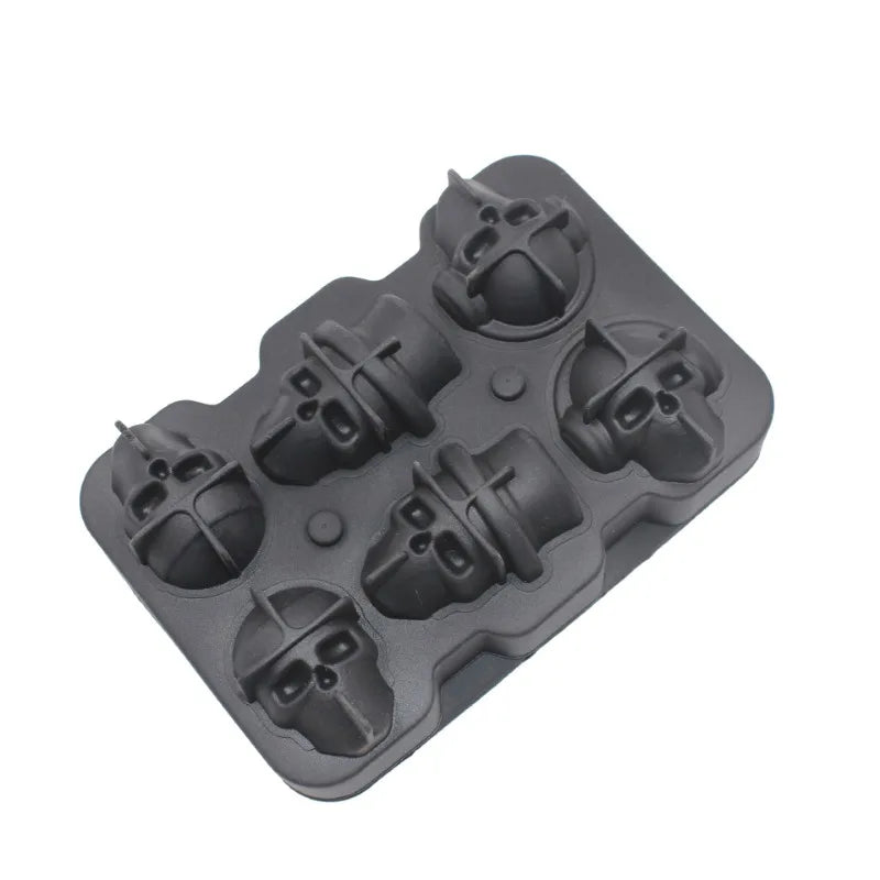 Skull Head Ice Ball Mold - BPA Free Silicone