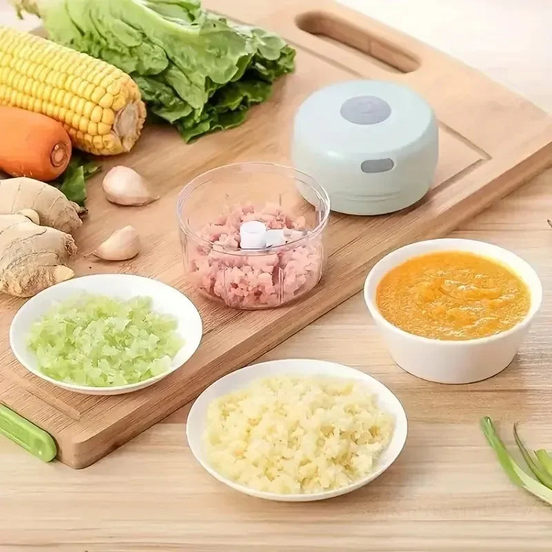 100/250mL USB Charging Garlic Mincer Mini Crusher Chopper Electric Garlic Chopper Powerful Ginger Garlic Onion Meat Masher