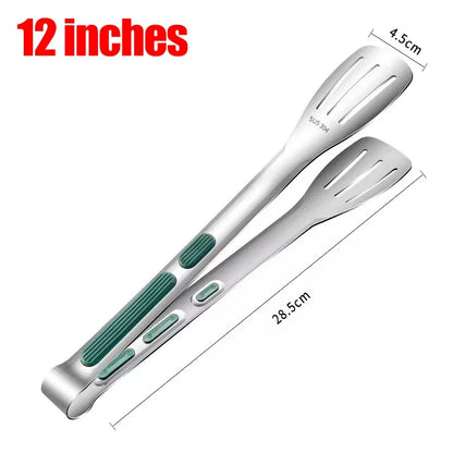 New Stainless Steel Food Tongs BBQ Meat Salad Bread Clip Barbecue Grill Buffet Clamp Non-slip Tong Cooking Tools Kitchen Gadgets
