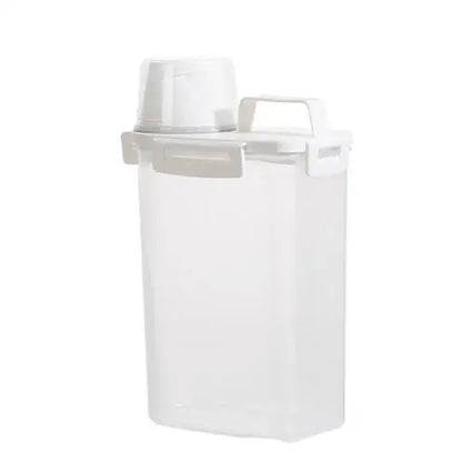 2.5L Four Button Sealed Household Rice Bucket Moisture proof Sealed Storage Canned Rice, Grains and Coarse Grains Storage Box