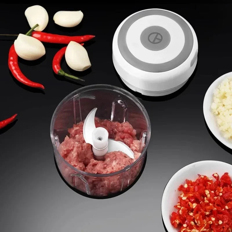 100/250mL USB Charging Garlic Mincer Mini Crusher Chopper Electric Garlic Chopper Powerful Ginger Garlic Onion Meat Masher