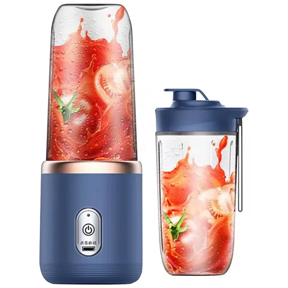 A set of dual cup juicers, multifunctional, suitable for fruits and vegetables, 6-leaf juice cup multifunctional juicer