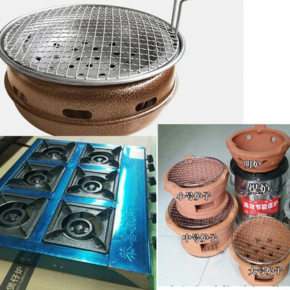 34 Sizes 10-60cm Diameter Round 304 Stainless Steel BBQ Grills Net Meshes Korean Barbecue Non-stick Wire Net bbq Grill Mesh Rack