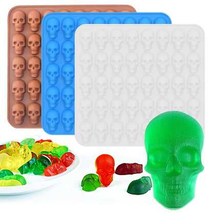 Pumpkin Skull Silicone Ice Cube Mold