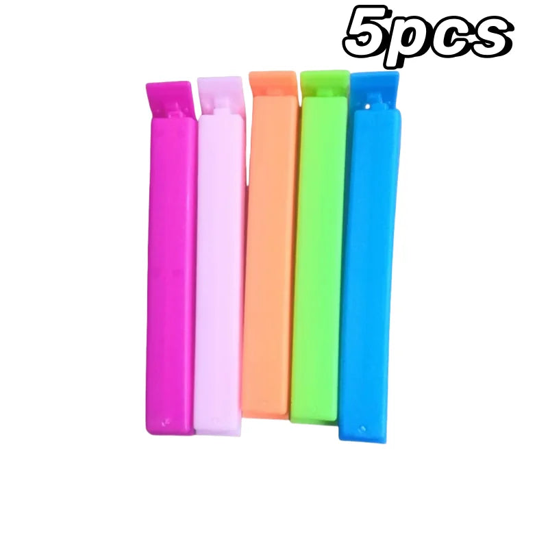 5-30pcs Colorful Sealing Clips Moisture-Proof Fresh-Keeping Snack Bag Sealer Clamp for Plastic Bags Reusable Kitchen Accessory