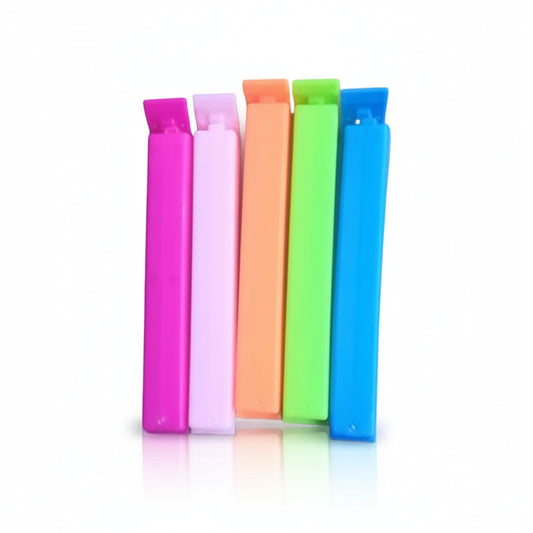 Colorful Moisture-Proof Snack Bag Sealing Clips – Reusable Fresh-Keeping Clamps (5-30 Pcs)
