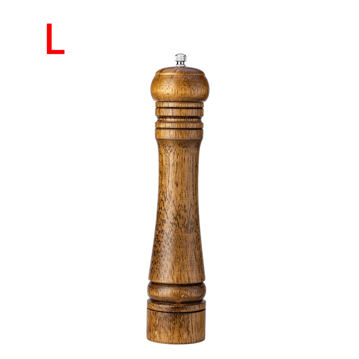 1PC Manual 5 inch 8 inch 10 inch grinder; pepper grinder; oak wood; Sichuan pepper; freshly ground pepper powder; seasoning jar.