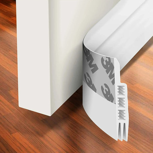 Silicone Under Door Sweep Weather Stripping Door Draft Stopper Blocker Insulator Noise Stopper Strong Adhesive