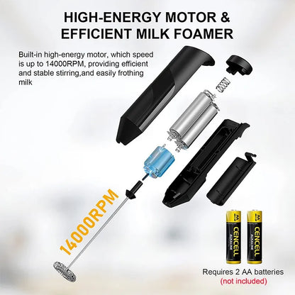 Electric Milk Foamer Coffee Maker Hand Mixer Cappuccino Foam Blender Egg Beater with Stand Kitchen Milk Coffee Stirring Tools