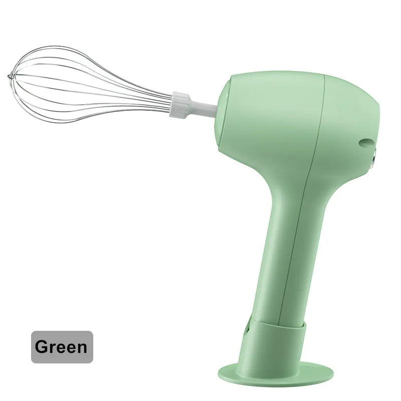 Wireless Electric Egg Beater Handheld Mini Multifunctional Milk Frother Cream Coffee Automatic Mixer With Base