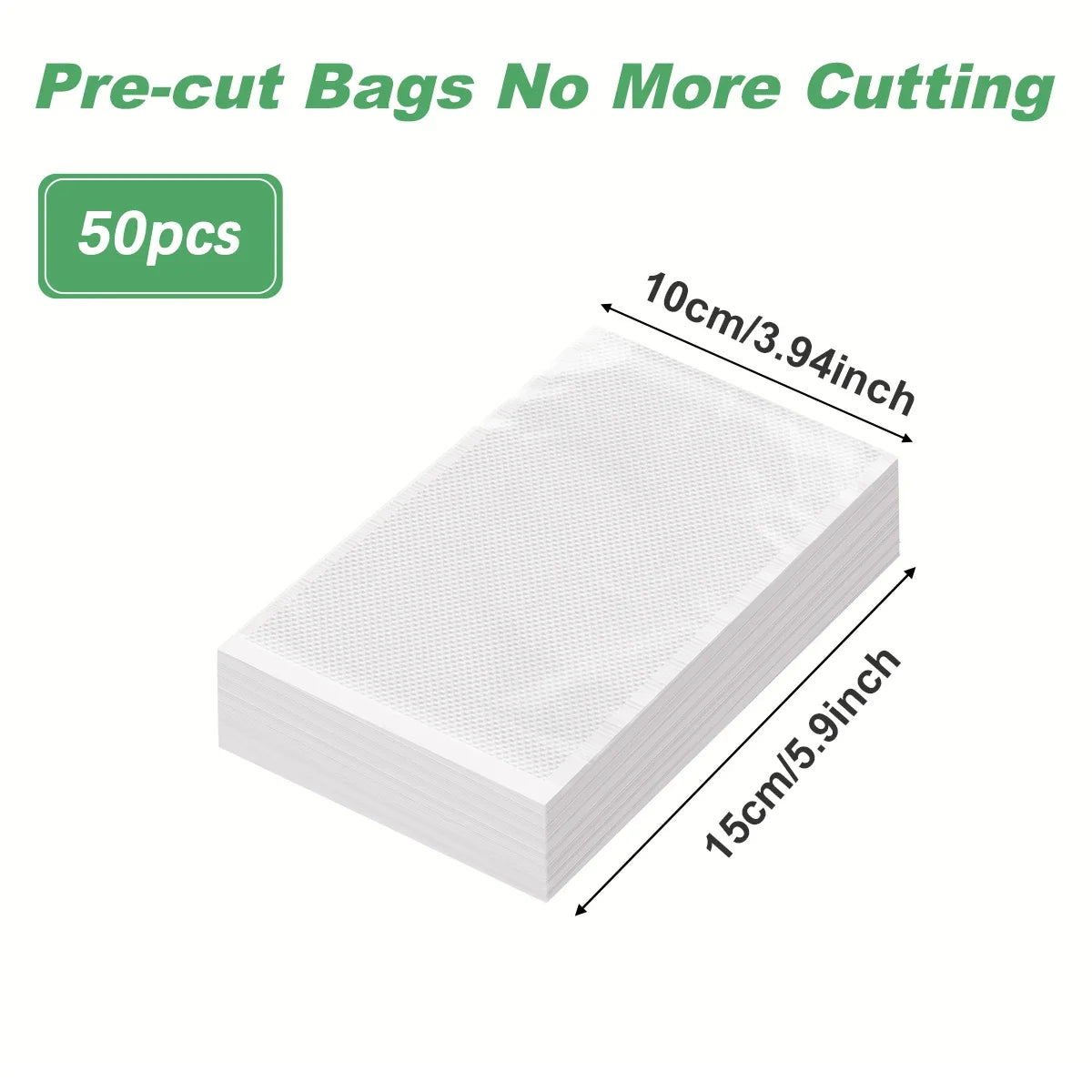 BPA-Free Vacuum Sealer Food Storage Bags – 50 Pcs - Kitchenley