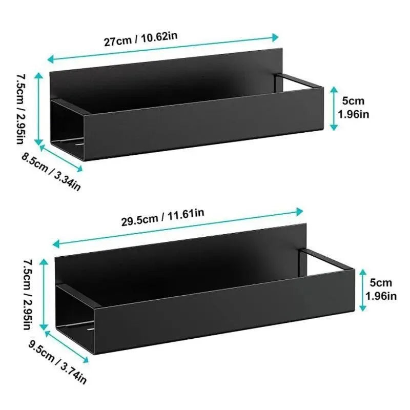 Magnetic Side Storage Shelf – Multifunctional Hanging Rack for Refrigerator & Washing Machine (2 Pcs)