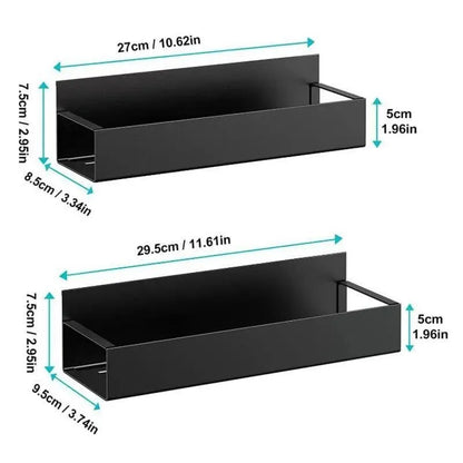 Magnetic Side Storage Shelf – Multifunctional Hanging Rack for Refrigerator & Washing Machine (2 Pcs)