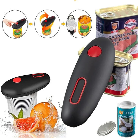 Electric Can Opener Electric Can Opener Automatic Jar Bottle Machine Portable Kitchen Opening Opener Tool One Touch Can Opener