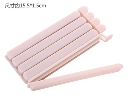 10PCS Bag Clips Food Snack Sealing Clip12/15.5cm Portable Kitchen Storage Accessories Tool Elastic Buckle Package Bag Clamp 2025