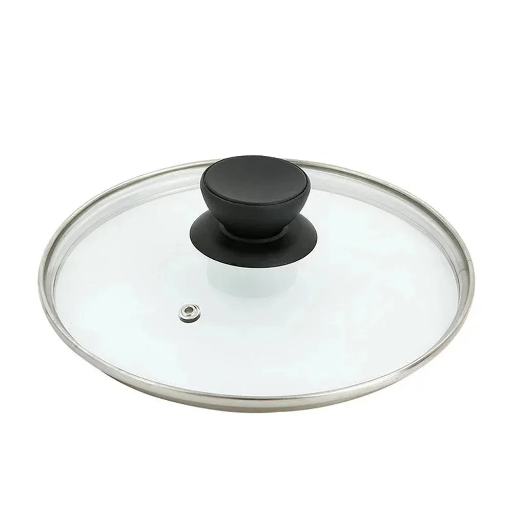 Tempered Glass Round Frying Pan Cover Visible Vertical Lid Pot Lid Cookware Parts Kitchen Accessories 20-30cm