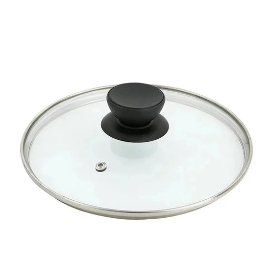 Tempered Glass Round Pot & Frying Pan Lid – Visible Vertical Cover