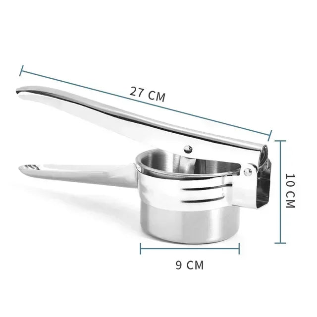 Manual Stainless Steel Potato Ricer & Press – Smooth Mashed Potato Masher - Kitchenley