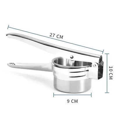 Manual Stainless Steel Potato Ricer & Press – Smooth Mashed Potato Masher - Kitchenley