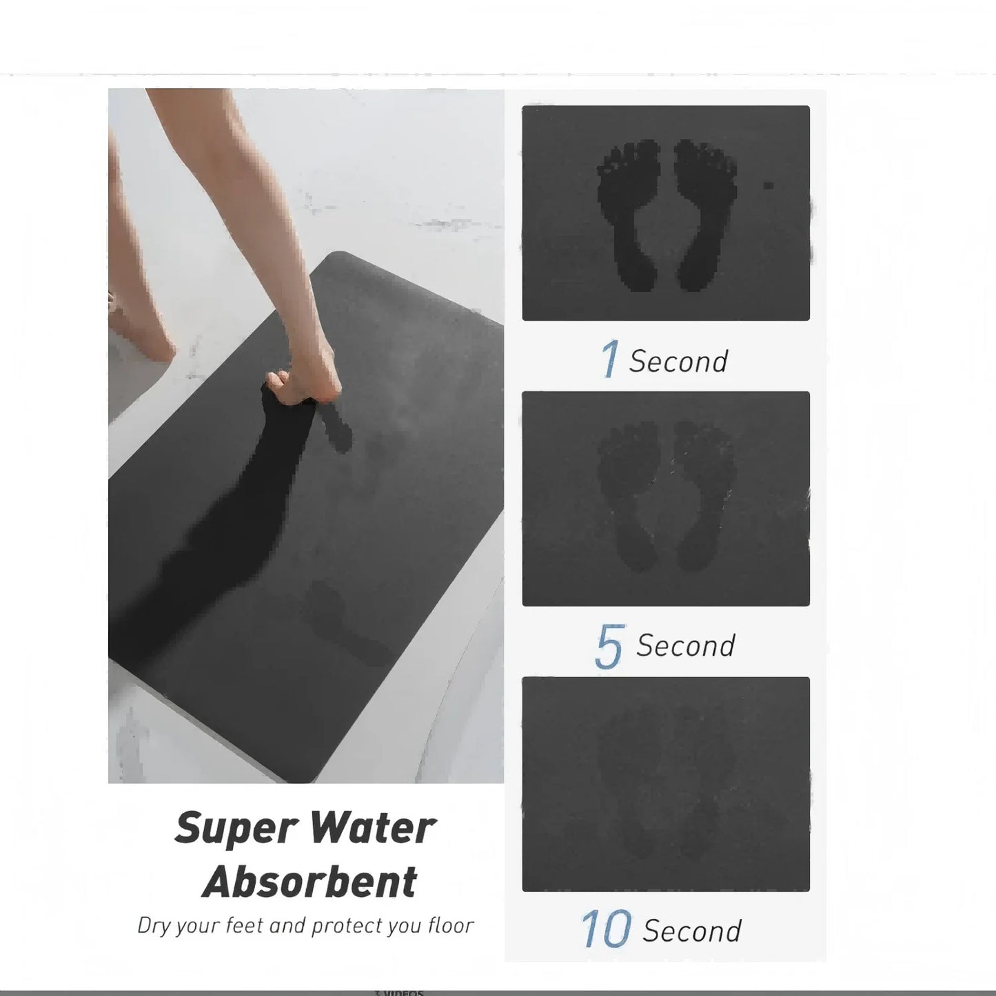 VIKAMA Diatom Mud Modern Mats: Ideal as Coffee Mats, Door Mats and Bathroom Mats. They're Easy to Clean, Enable Dry - wet Separa