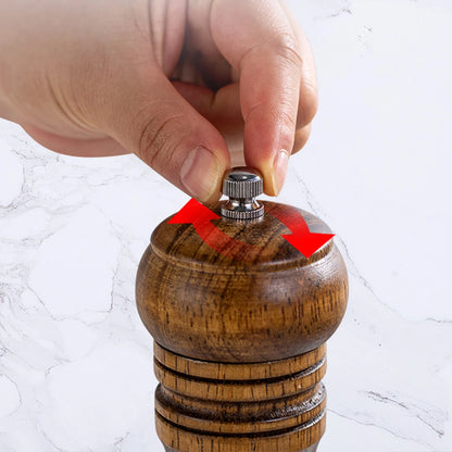 1PC Manual 5 inch 8 inch 10 inch grinder; pepper grinder; oak wood; Sichuan pepper; freshly ground pepper powder; seasoning jar.