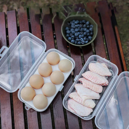 Portable Shockproof Eggs Box 3/4/8 Grids Storage Container Egg Holder Transparent Kitchen Organizer for Outdoor Camping Picnic