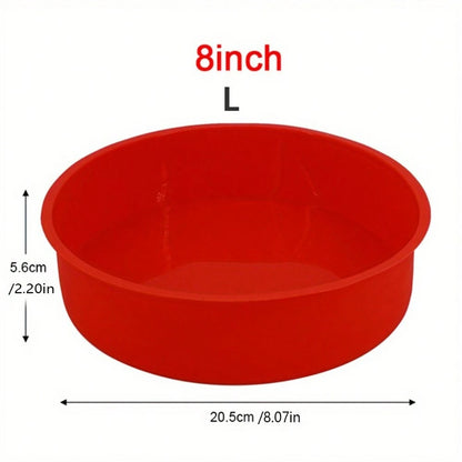 4/6/8 Inch Silicone Round Cake Mold Nonstick Baking Pan for Mousse Dessert DIY Kitchen Bakeware Tool for Oven Pastry Cake Tools