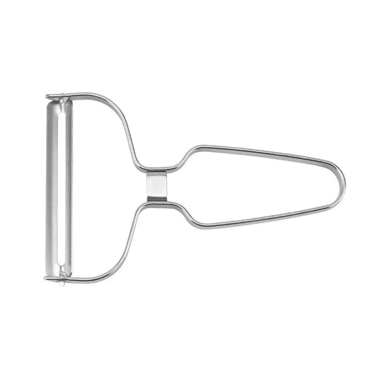 Wide-Mouth Stainless Steel Vegetable & Fruit Peeler – Cabbage Grater, Salad & Potato Slicer