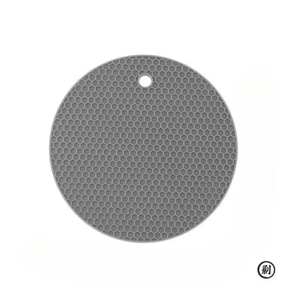 1PC Silicone Anti Scalding Mat Pot Rack Household Kitchen Countertop Protection Heat-resistant Anti Slip Circular Silicone Mat