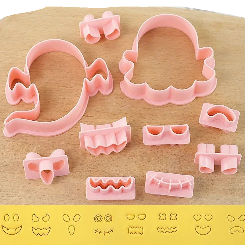 10-Piece Ghost Face Cookie Cutter Set