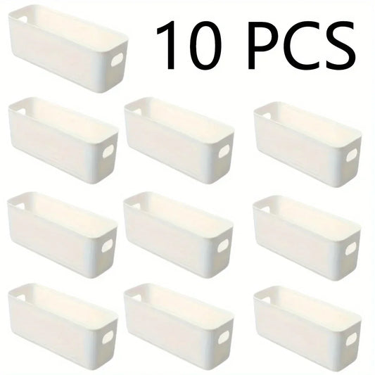 10pcs multifunctional storage box durable large-capacity desktop storage box underwear storage suitable for sundries storage
