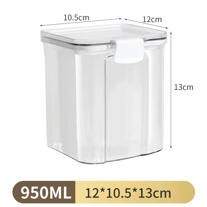 1PC Sealed Jar Airtight Container Grain Pasta Storage Box Plastic Moisture-proof Box Household Kitchen Organizer Seasoning Jars